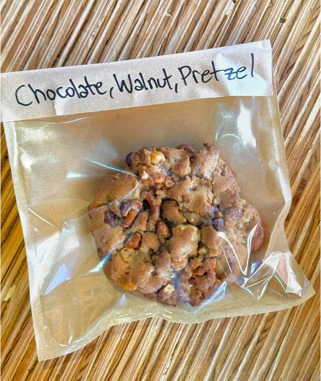Chocolate Walnut Pretzel Cookie (Made In-House).