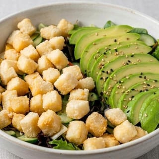 Crispy Tofu & Avocado Salad